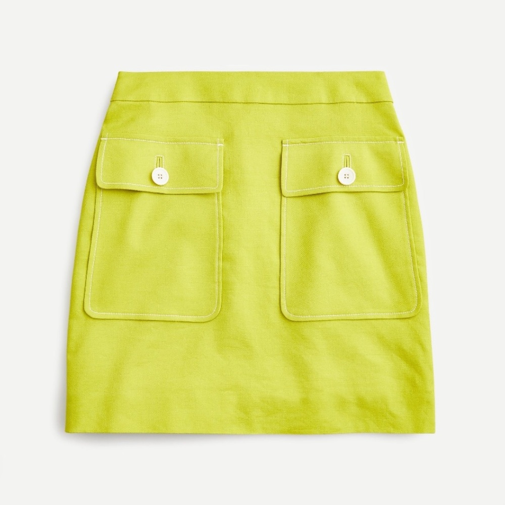 NWT J Crew Skirt in Stretch Linen